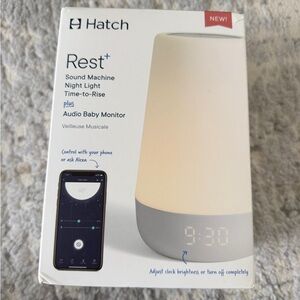 Hatch Rest Baby Sound Machine with Baby Monitor Features